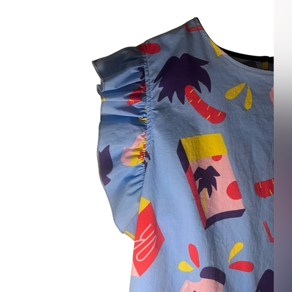 Nooworks Ruffle Top Snacks print - Picture 5 of 9